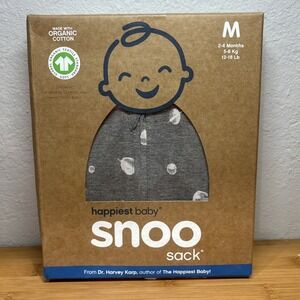 Happiest Baby Snoo Sack Swaddle Size Medium 2-4Months 12-18 Lb. Organic Cotton